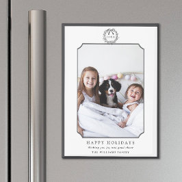 Imán Foto Mínima De Feriadas Felices De Carbón