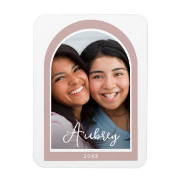 Imán Foto moderna de arco de marco con guion de Bonito 