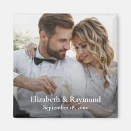 Imán Foto moderna de casamiento personalizado