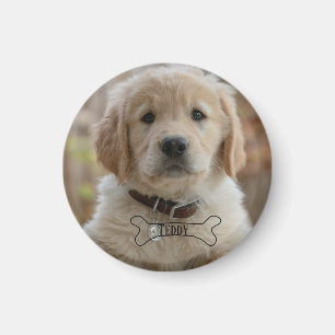 IMÁN FOTO NOMBRE HUESO MEJOR PERRO MAMÁ PAPÁ MODERNO CA