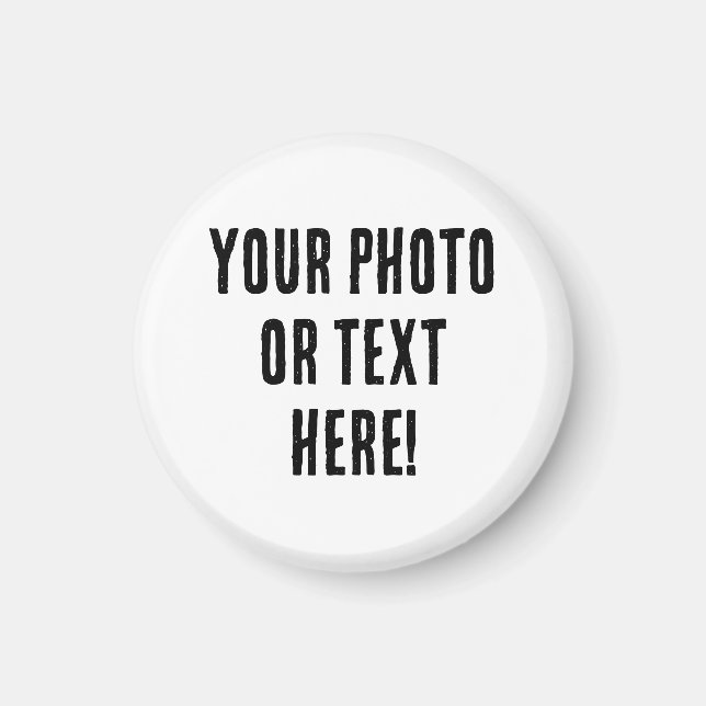 Imán Foto o texto personalizado (Frente)