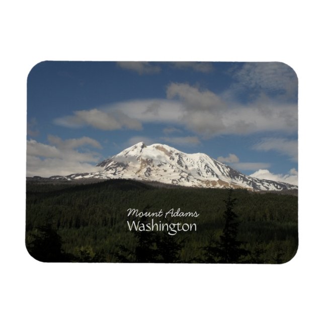 Imán Foto paisajista de Mount Adams Washington (Horizontal)