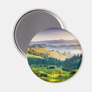 Imán Foto panorámica de colinas onduladas de la natural