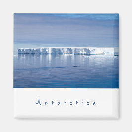 Imán Foto panorámica del iceberg de la Antártida con te