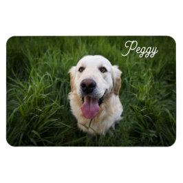 Imán Foto Perro Añadir nombre Mascota fácil de plantill