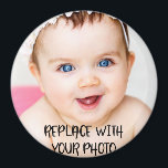 Imán Foto personalizada<br><div class="desc">Personalizado crea un imán de clase...  sube tu propia foto a este imán - imanes de refrigerador de Ricaso</div>