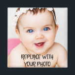 Imán Foto personalizada<br><div class="desc">Personalizado crea un imán de clase...  sube tu propia foto a este imán - imanes de refrigerador de Ricaso</div>