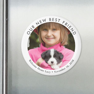 Imán Foto personalizada de cachorro nuevo