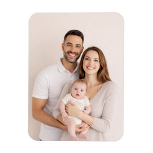 Imán Foto personalizada de familia flexible