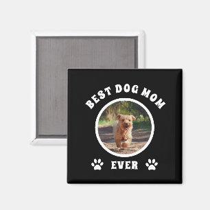 Imán Foto personalizada de la mejor madre del perro Per