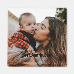 Imán Foto personalizada de la mejor tía Personalizado d