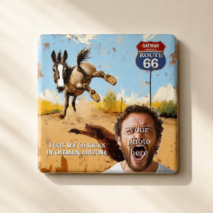 Imán Foto personalizada de la ruta 66 de Oatman