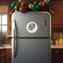 Imán Foto personalizada de mascota en Navidad – Regalo