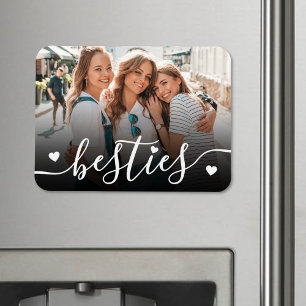 Imán Foto personalizada de mejores amigos