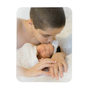 Imán Foto personalizada de nuevo bebé 