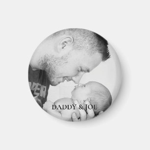 Imán Foto personalizada de padre e hijo