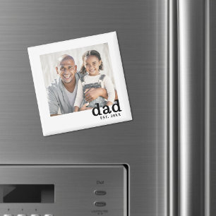 Imán Foto personalizada de Papá establecida