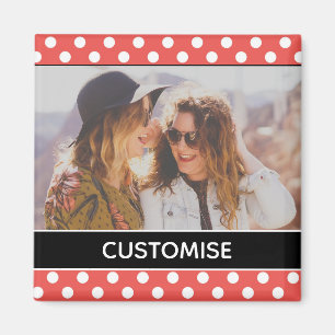 Imán Foto personalizada de Personalizado de puntos de p