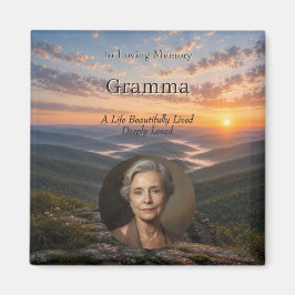 Imán Foto personalizada de recuerdo de Appalachian Vist