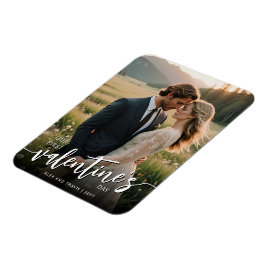 Imán Foto personalizada de un primer El día de San Vale