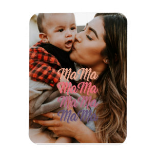 Imán Foto personalizada del Día de la Madre