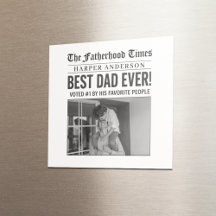 Foto personalizada del mejor periódico de papá