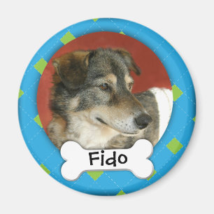 Imán Foto personalizada del perro de Argyle