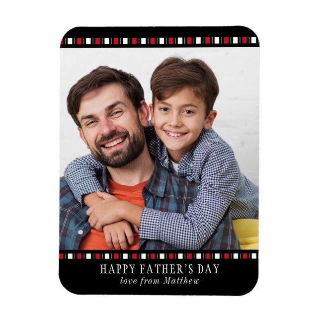 Imán Foto personalizada del Personalizado moderno del D (Vertical)