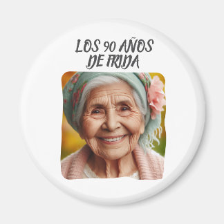 Imán Foto personalizada los 90 años de