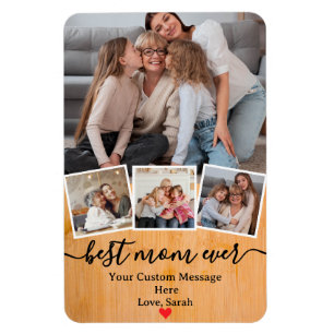 Imán Foto personalizada para el mejor día de la madre