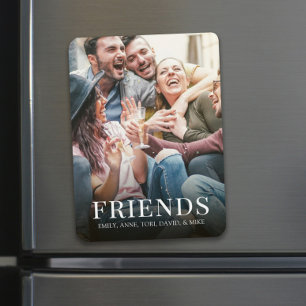 Imán Foto personalizada Personalizado de amigos moderno