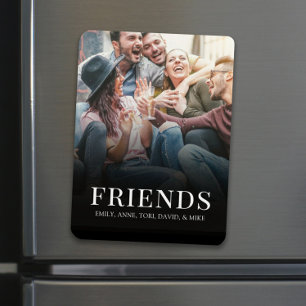 Imán Foto personalizada Personalizado de amigos moderno