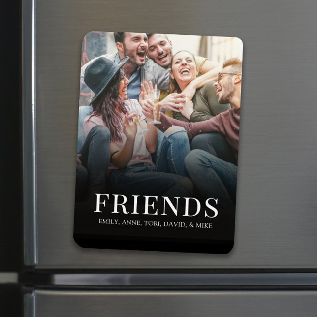 Imán Foto personalizada Personalizado de amigos moderno (Subido por el creador)