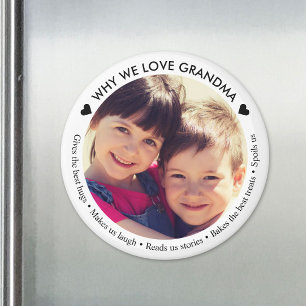 Imán Foto personalizada Por qué amamos a la abuela