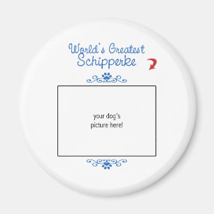 Imán Foto personalizada! Worlds Greatest Schipperke