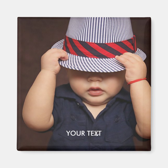 Imán Foto personalizado (Frente)