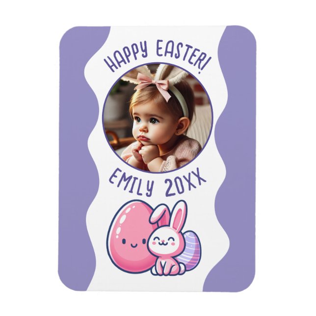 Imán Foto personalizado Easter Baby Keepsake (Vertical)
