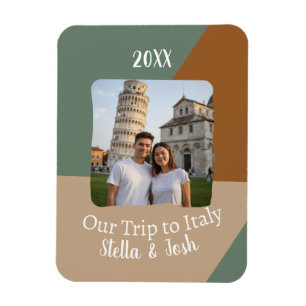 Imán Foto personalizado nuestro viaje a Italia