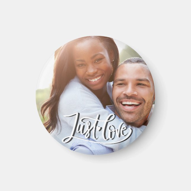 Imán Foto personalizado sólo amor (Frente)