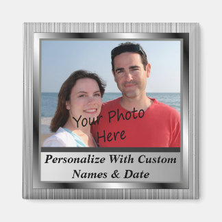 Imán Foto personalizado Y Texto En Magnet Enmarcado De