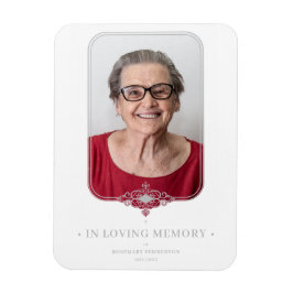 Imán Foto por efecto de efecto de encaje ornamental de 