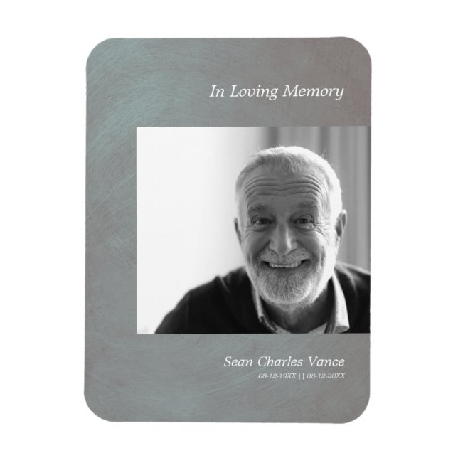 Imán Foto Querida: Recuerde el falso efecto metálico gr (Vertical)