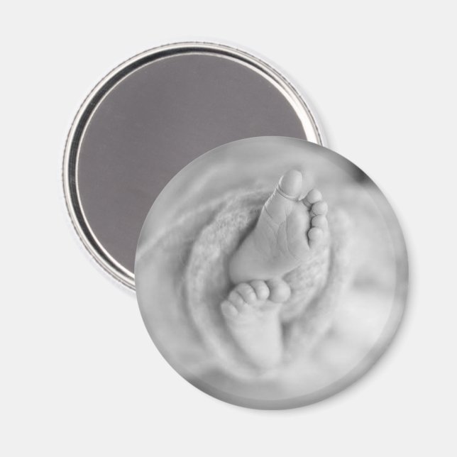 Imán FOTO recién nacido Mantener el decoro de casa inte (Anverso/Reverso)