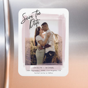 Imán Foto rústica Salven al Boda de la fecha