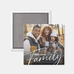 Imán Foto simple de la familia de Personalizados