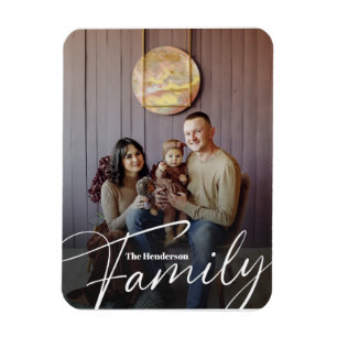Imán Foto simple de la familia de Personalizados