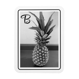 Imán Foto simple de una piña con un solo inicio