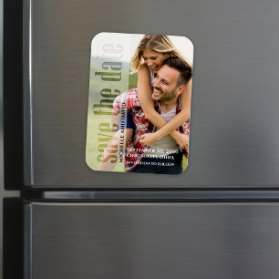 Imán Foto simple minimalista Típode superposición de Ve