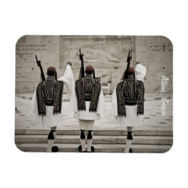 Imán Foto vintage de un guardia de honor, Atenas, Greci
