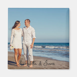 Imán Foto y texto personalizado